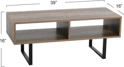 Household Essentials Jamestown TV Stand Coffee Table - Image 3