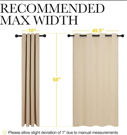 NICETOWN Room Darkening Curtain Panels - Image 7