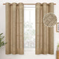 YoungsTex Short Linen Semi Sheer Curtains 45 Inch Length by YoungsTex