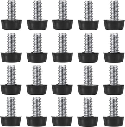 M8 Thread Adjustable Furniture Levelers Screw in Threaded 20 Pcs, Galvanized by EZALOR