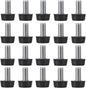 M8 Thread Adjustable Furniture Levelers Screw in Threaded 20 Pcs, Galvanized by EZALOR