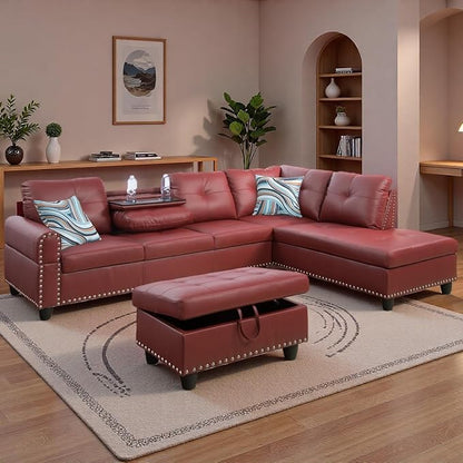 97.5" L Shaped Couch Set, Modular Sectional Couches - Image 5