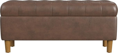 Homepop Home Decor | Tufted Ainsley Button Storage Ottoman Bench by HomePop