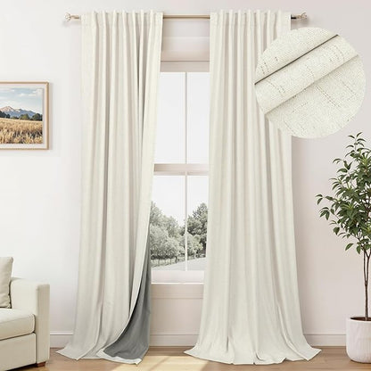 Pitalk Modern Farmhouse Curtains by Pitalk