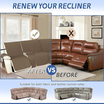 Arfntevss Recliner Sectional Couch Covers 1OO% Waterproof L Shape Sofa Cover - Image 6