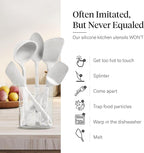 GIR: Get It Right 5-Piece All-Purpose Cooking Utensil Set - 11 in Party Confetti Color - Pharmaceutical-Grade Silicone Utensils - Heat-Resistant 425°F & Dishwasher-Friendly