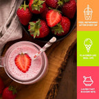 Fanale Strawberry Mango Popping Boba Pearls, Vegan, Non GMO, Gluten Free, Fat Free, Perfect for Bubble Tea, Smoothies, Ice Cream, Desserts, and Beverage 2 lb (1 lb X 2).
