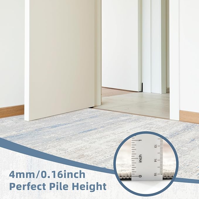 Washable Rugs 5x7 Area Rugs for Living Room, Dining Room, Kids Room | Machine - Image 9