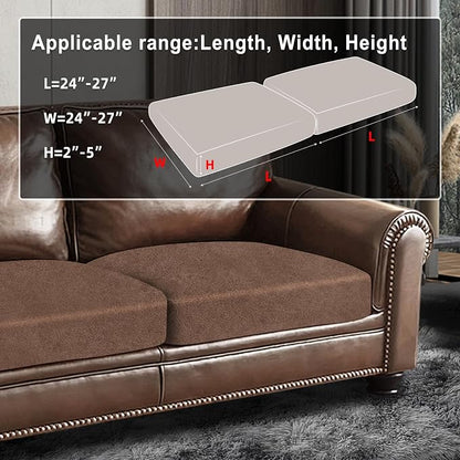 ANARACHON Leather Look Couch Cushion Covers Sofa Seat Slipcovers Sets Couches - Image 3