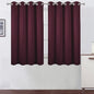 Burgundy Red Thermal Blackout Curtains/52 x 54 Inch/Set of 2 Panels Room by Lemomo