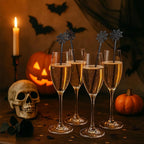 30 Pcs Halloween Swizzle Sticks Plastic Coffee and Cocktail Stirrers Fall Thanksgiving Drink Stirrers Cocktail Mixers for Halloween Fall Autumn Party Tea Coffee Bar Decoration(Spider Web)