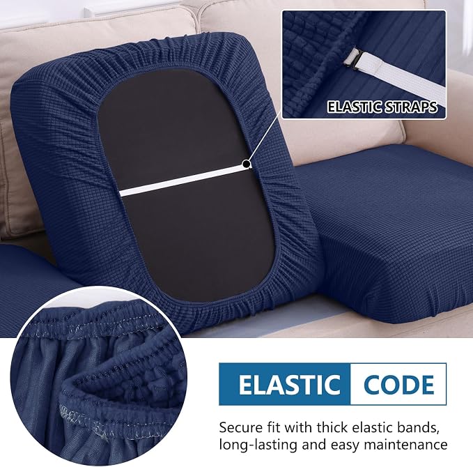 Waterproof Sectional Couch Covers, Non Slip Sofa Cushion Covers | L Shape - Image 4