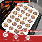 CAKETIME Mini Cupcake Pan, Metal Reinforced Frame Silicone Mini Muffin Pan Nonstick 24 Cups with Handle for Valentine's Day Baking Muffins, Cupcakes, Egg Bites 1 Pack