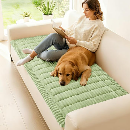 Couch Cover for Dogs, Washable Non Slip Plush Flannel Sofa Protector | Thick - Image 2