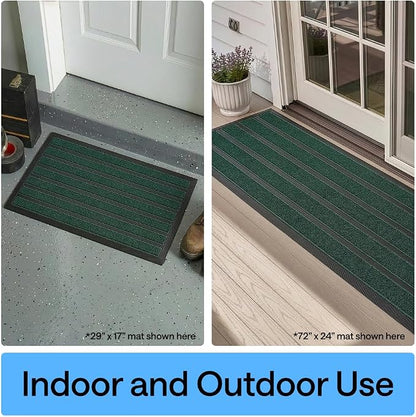 GORILLA GRIP 100% Waterproof All-Season WeatherMAX Doormat US Designed Natural - Image 9