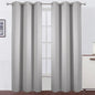 Blackout Curtains 42 x 95 inch/Light Grey Curtains Set of 2 Panels/Thermal by Lemomo