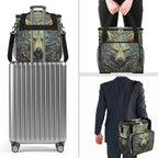 wolf animal vintage Coffee Maker Carring Bag Travel Carrying Storage Tote Bag Compatible with Keurig K-Mini or K-Mini Plus Portable Single Serve Coffee Brewer Case with Pockets for K-cup Pods