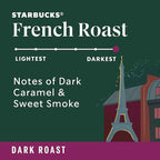 Starbucks K-Cup Coffee Pods, Dark Roast Coffee, French Roast for Keurig Brewers, 100% Arabica, 6 boxes (60 pods total)