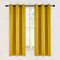 NICETOWN Gold Blackout Cafe Faux Silk Curtains by NICETOWN