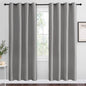 NICETOWN Silver Grey Room Darkening Curtain Panels 78" Long by NICETOWN