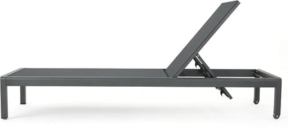 Christopher Knight Home Cape Coral Outdoor Aluminum Chaise Lounges - Image 7