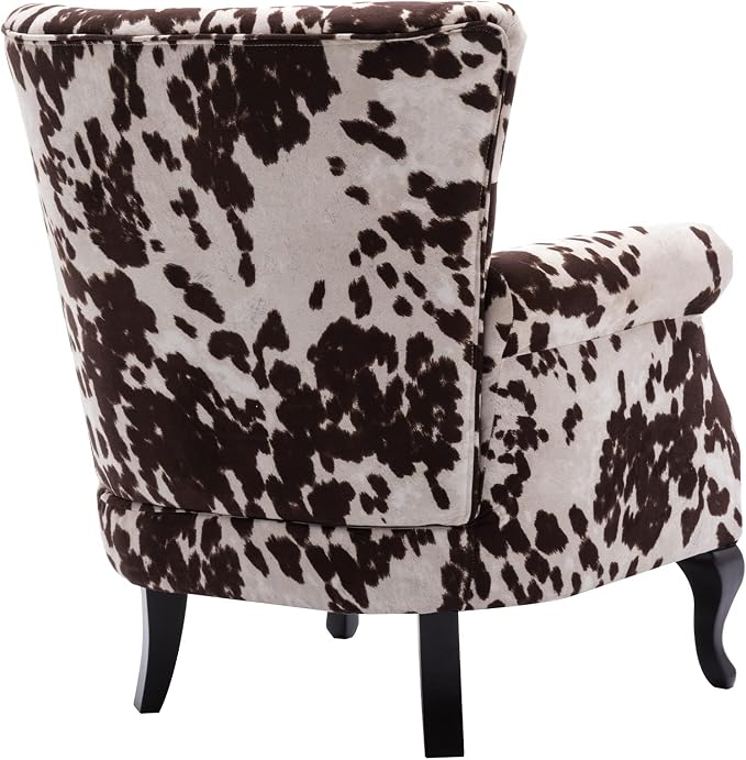 Mid Century Accent Chair Modern Button Tufted Armchair Wingback Club Chair - Image 5