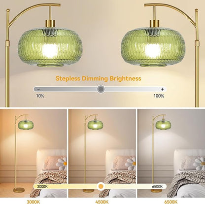 QIYIZM Glass Floor Lamp for Living Room - Image 2