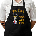 Personalized Chef Apron for Men, Custom Embroidered Design, Professional Kitchen Cooking BBQ Grilling for Dad, Decorated in USA