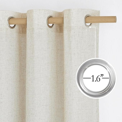 NICETOWN Linen Curtains 96 inches Long - Image 2