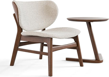 Furniture of America Lucian Mid-Century Modern Solid Wood 2 Piece Brown Round by FurnitureofAmerica