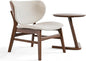 Furniture of America Lucian Mid-Century Modern Solid Wood 2 Piece Brown Round by FurnitureofAmerica