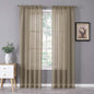 Tollpiz Sheer Curtains Bedroom Linen Textured Curtain Sheers Light Filtering by Tollpiz