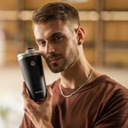 Insulated Coffee Mug with Lid, Reusable Stainless Steel Travel Coffee Cup, 16 Oz Double Wall Vacuum Spill Proof Tumbler Cups for Men and Women Hot & Cold Drinks（Forest）