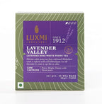 Luxmi Estates Lavender Valley Organic Lavender Tea (25 Tea Bags) Low Caffeine Tea Bags For Sleep, Relaxing, Calming, and Stress Relief, With Certified Organic Darjeeling Makaibari White Tea
