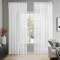 MIULEE 2 Panels White Sheer Curtains by MIULEE