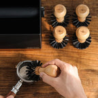MHW-3BOMBER Coffee Portafilter Cleaning Brush Espresso Machine Portafilter Brush Speacial for 58mm Portafilter Professional Barista Cleaning Tools Effectively Cleaning B5341