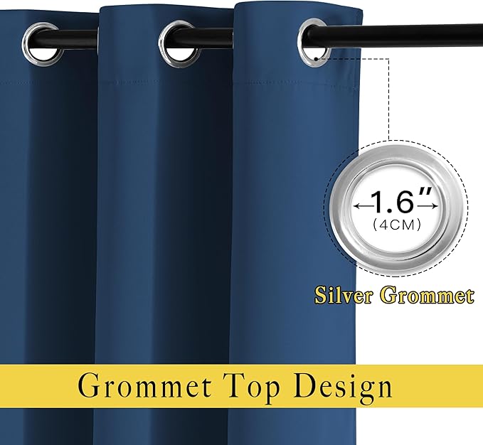 NICETOWN Moroccan Blue Curtains - Image 2
