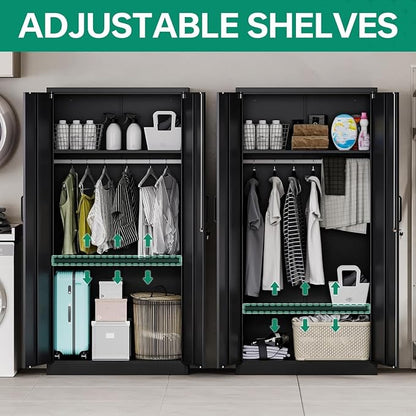 Letaya Metal Wardrobe Cabinets - Image 6