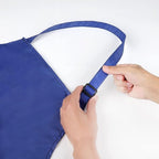 2 Pack Waterproof Rubber Vinyl Apron 40 Inch Light Duty Model Chemical Resistant Work Apron Clothes Durable Extra Long Black with Adjustable Bib Apron for Dishwashing Lab Work Butcher Cleaning Blue