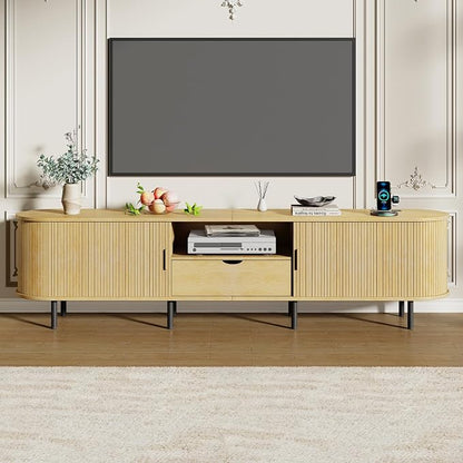 86.6" Mid-Century TV Stand - Image 7