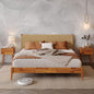 Bme Selina King Size Bed Frame, Handwoven Paper Cord Headboard, US Patent by Bme