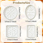 Cookie Stamps Baking Molds 4 Shapes, Biscuits Cutters, 3D Patterns Impression Embosser, Cookies Plunger Stamp, Homemake Bakeware DIY, Pastry, Bakery Desserts, Children Adults