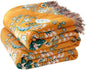 LUTBM Boho Throw Blanket for Bed 100% Cotton Soft Lightweight Quilt Floral by LUTBMFindYourFreeSpiritatHome