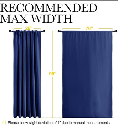 NICETOWN 2 Panels Blackout Curtains, Rod Pocket Thermal Insulated Drapess - Image 6