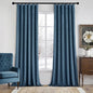 MIULEE Velvet Curtains 50W x 90L 2 Panels Stone Blue Blackout Curtains | Luxury by MIULEE