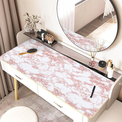 practicalWs White/Pink Marble Contact Paper Granite Peel and Stick Countertops - Image 3