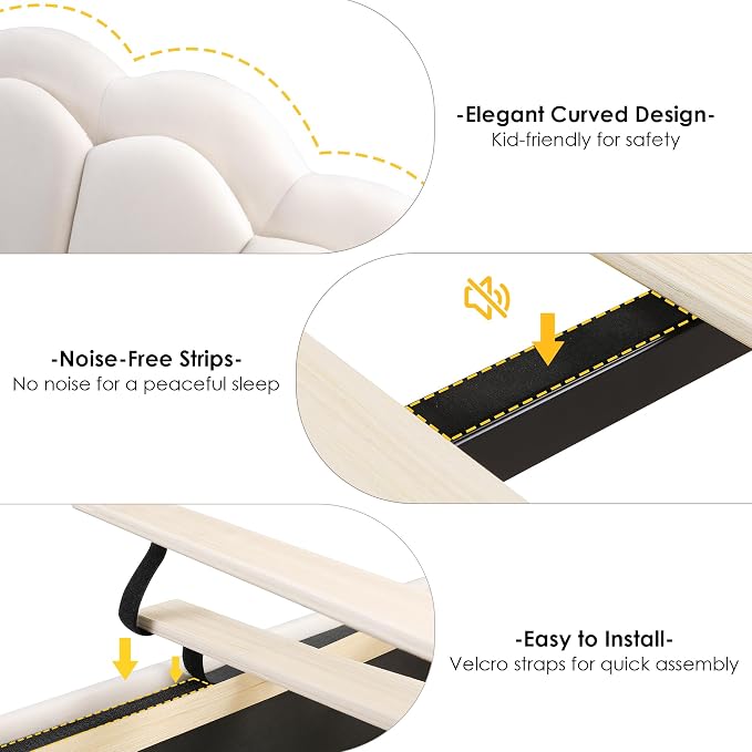 HIFIT Queen Upholstered Smart LED Bed Frame - Image 8
