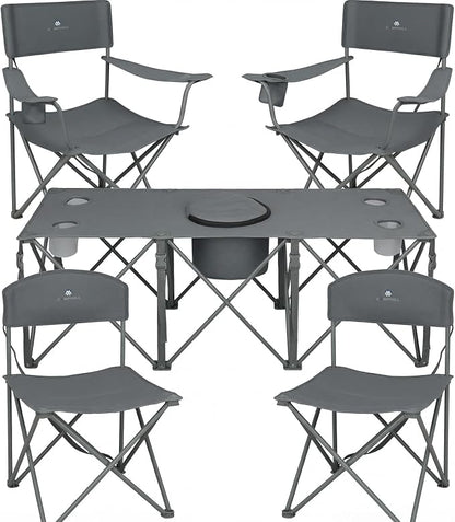 Camping Chair Set of 3, Outdoor Folding Camping Chairs by CAMPHILL