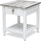Sea Wind Florida Picket Fence Wood End Table by LineageCollections