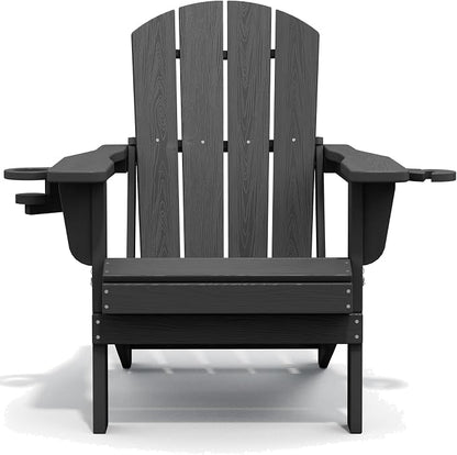 SERWALL Foldable Adirondack Chair, HDPE Adirondack Chair - Image 10